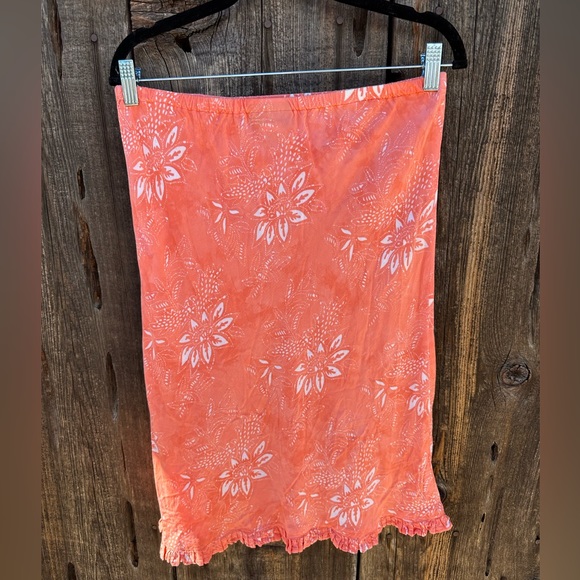 Vintage Nomadic Traders Pink & White Floral Skirt - Picture 3 of 6